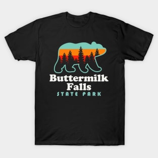 Buttermilk Falls State Park Ithaca New York Bear T-Shirt